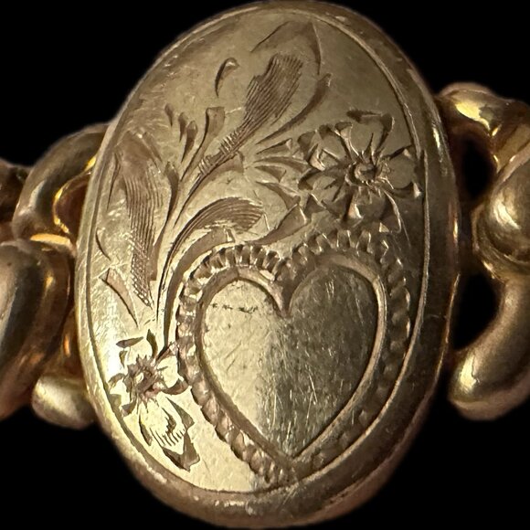 πHPπ NO MONOGRAM Vtg. Pitman & Keeler Amer. Queen Gold-Filled Exp. Bracelet - Picture 12 of 13